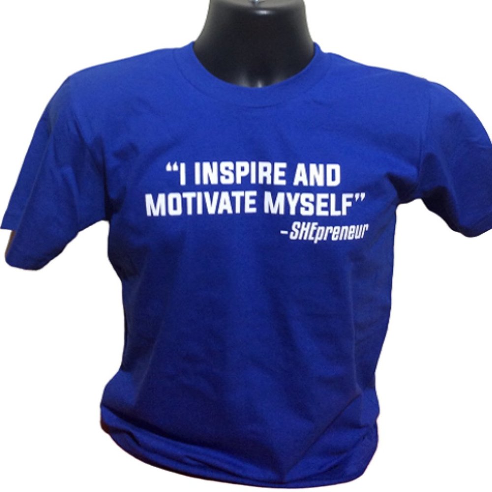 "I Inspire and Motivate Myself" BLUE